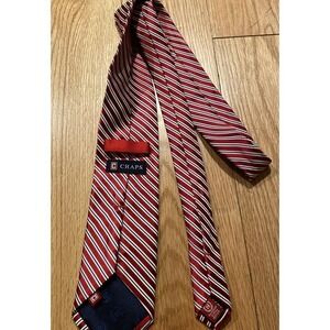 Chaps Hand Made‎ 100% Silk Men's Holiday Tie  Red & Green      3714
